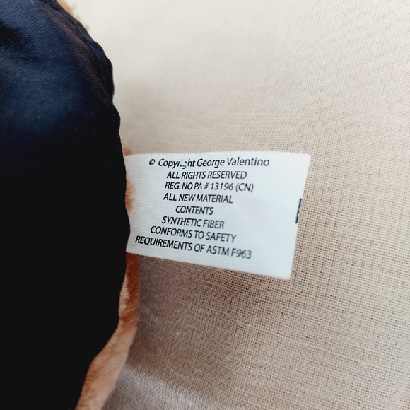 Vintage Collectible Sad Sam Plush Puppy Holding Heart George Valentino - Picture 6 of 11